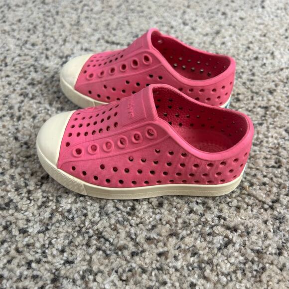 Native Kids Jefferson Slip On Shoes Toddler Pink Off White Size C5 - Picture 6 of 7